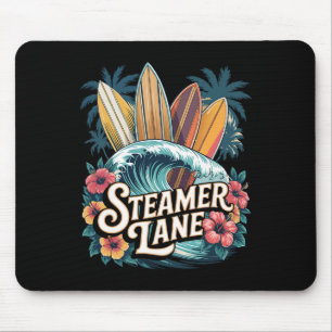 Steamer Lane Surfboards Santa Surfen Cruz Grafik Mousepad