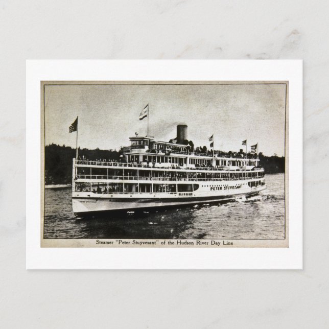 Steamer Peter Stuyvesant - Vintage Postkarte (Vorderseite)