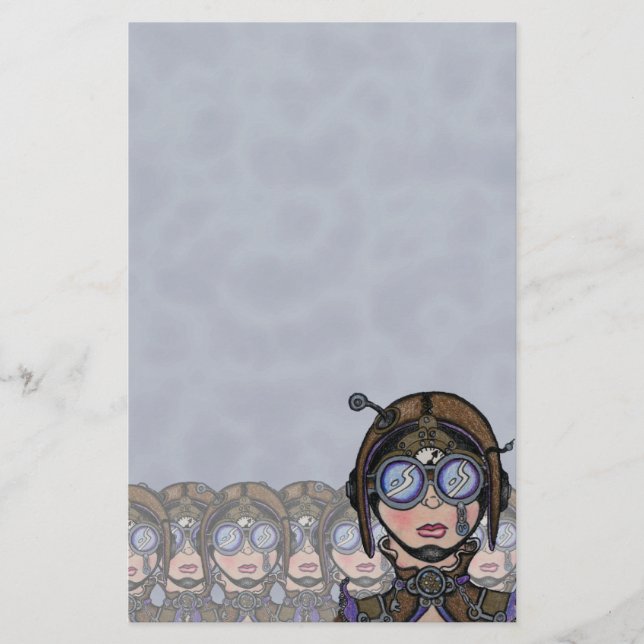 Steamface #1 Steampunk Briefpapier (Vorderseite)