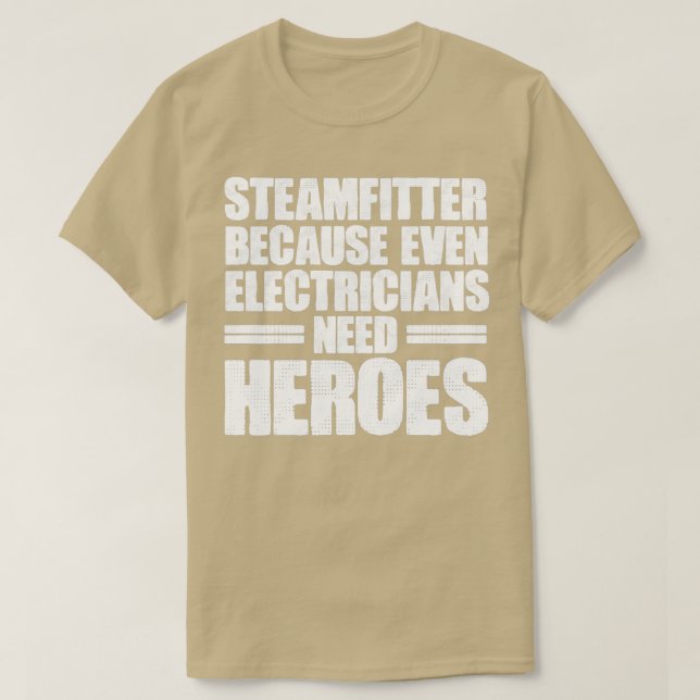 Steamfitter Die Elektro-Helden Funny Steam Pi T-Shirt (Design vorne)