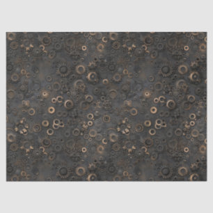 Steamgeere, rostes Metallmuster für Decoupage Seidenpapier