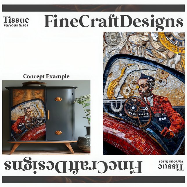 Steamkorntreiber in einem roten Sportwagen A5R-Dec Seidenpapier (Von Creator hochgeladen)