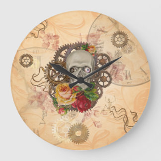 Steampelkopf Große Wanduhr
