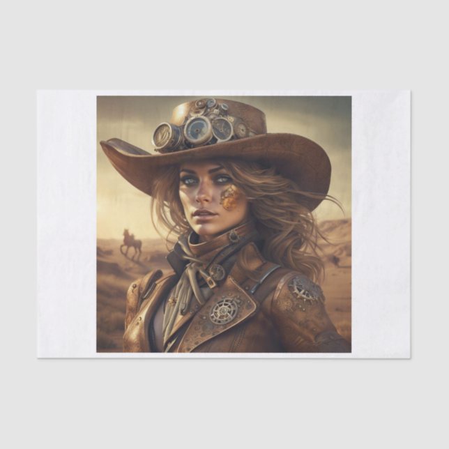 Steampfrau Decoupage Paper Seidenpapier (Vorderseite)