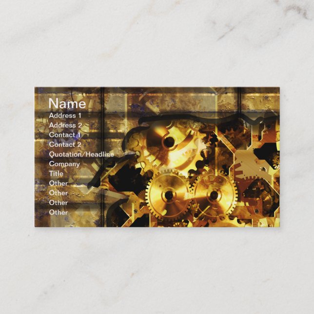 Steampumk 4 Visitenkarte (Vorderseite)