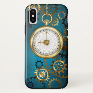 Steampun türkis Hintergrund mit Gears Case-Mate iPhone Hülle