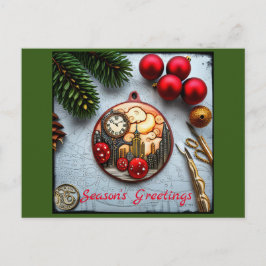 Steampunck Christmas Postkarte