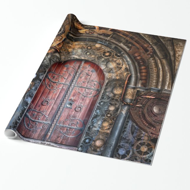 Steampunk 17 Geschenkpapier (Ungerollt)