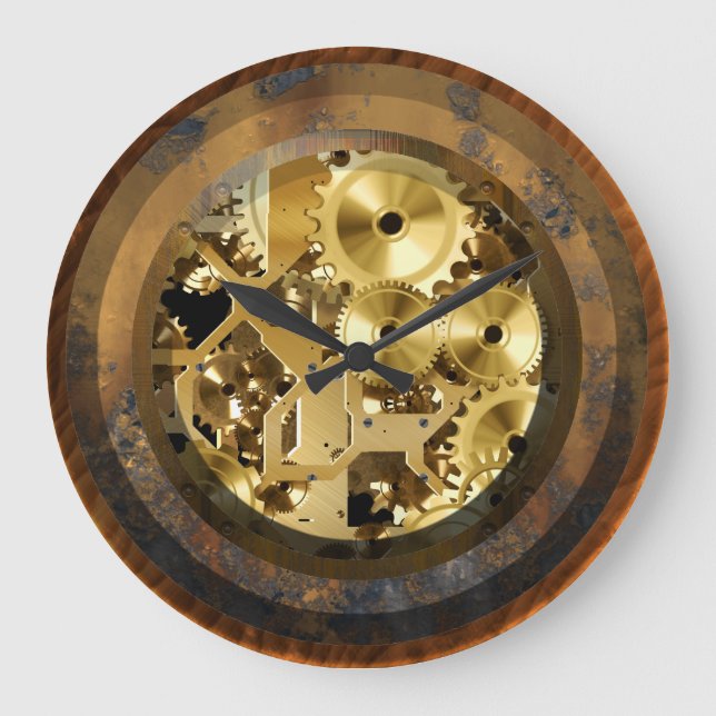Steampunk 1B2 Uhr (Vorderseite)