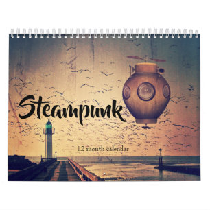 Steampunk 2026 Fantasy Kalender