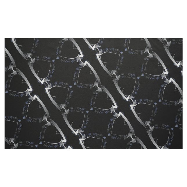 Steampunk 3D Black Heart Series Stoff (Fat Quarter (45,7 x 55,9 cm))