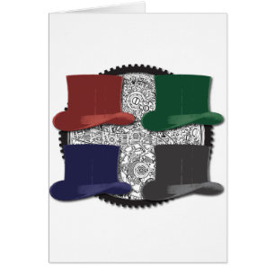 steampunk 4 farbige Hüte