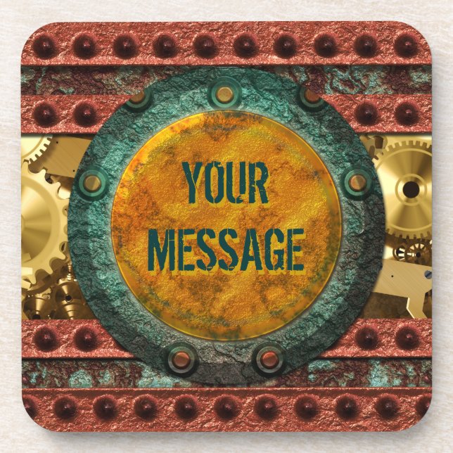 Steampunk 4A Untersetzer (Vorderseite)