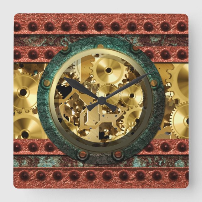 Steampunk 4B Uhr (Vorderseite)
