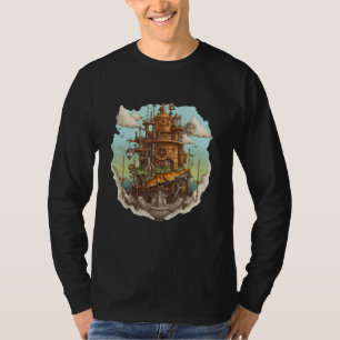 Steampunk-Abenteuer viktorianisch futuristischer S T-Shirt