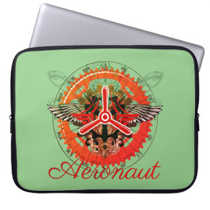 Steampunk Aeronaut, Himmelsmechanik Laptopschutzhülle