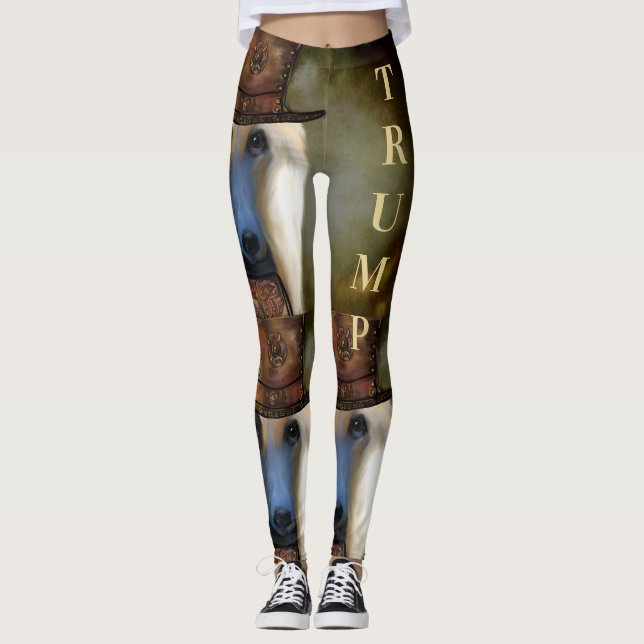 STEAMPUNK AFGHAN HOUND LEGGINGS (Vorderseite)