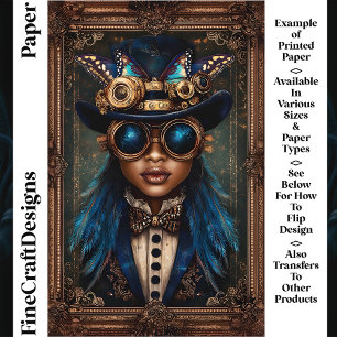 Steampunk-Afrikanerin CM7-Frau