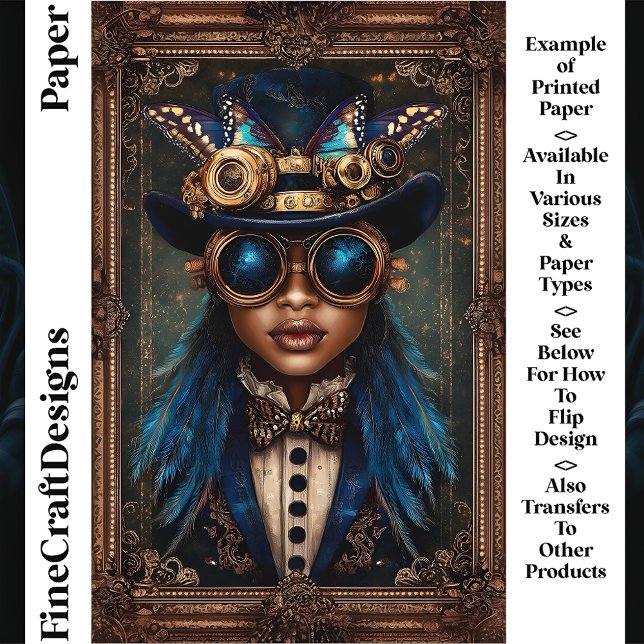 Steampunk-Afrikanerin CM7-Frau (Von Creator hochgeladen)