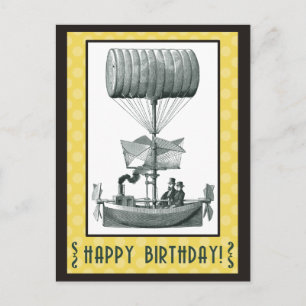 Steampunk Alles Gute zum Geburtstag Postkarte