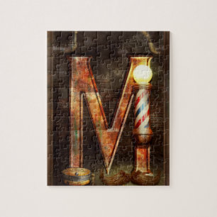 Steampunk - Alphabet - M steht für Schnurrbart Puzzle