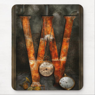 Steampunk - Alphabet - W ist für Uhren bestimmt Mousepad