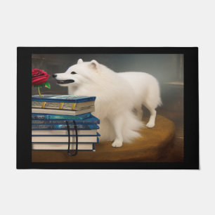 Steampunk American Eskimo Door Mat Fußmatte