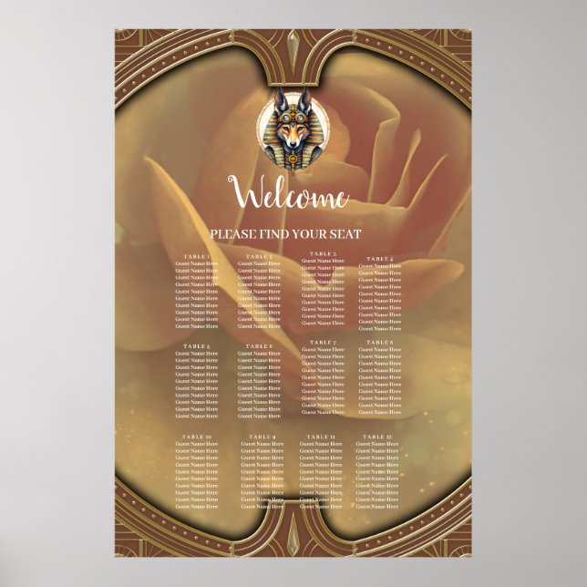 Steampunk Anubis Fox Portrait Poster (Vorne)