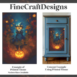 Steampunk Apprentice Hexe / Wizard F5 Decoupage Seidenpapier