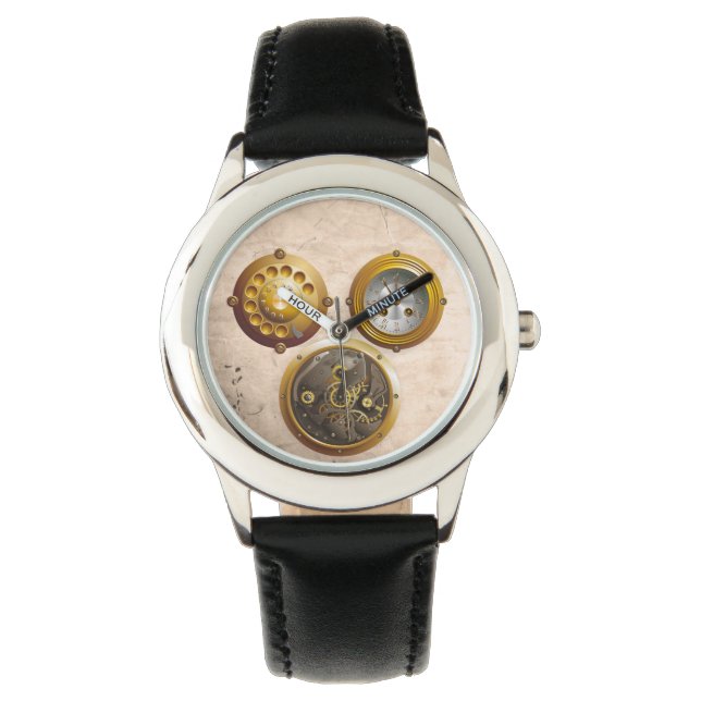 Steampunk Armbanduhr (Vorderseite)
