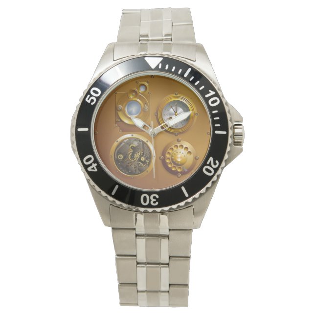 Steampunk Armbanduhr (Vorderseite)
