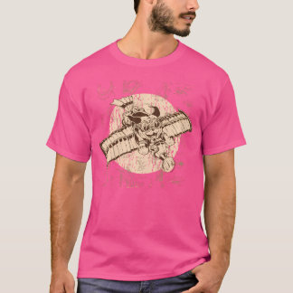 Steampunk Art Airplane Dog Mechanische Fantasie Sc T-Shirt