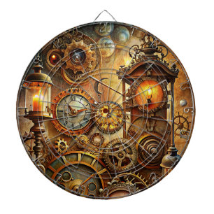 Steampunk Art Dartboard Dartscheibe