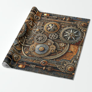 Steampunk Art Wrapping Paper Geschenkpapier