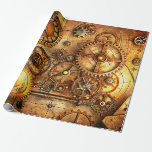 Steampunk Art Wrapping Paper Geschenkpapier