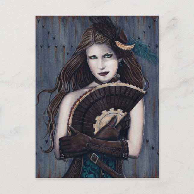 Steampunk Assassin Postcard Postkarte (Vorderseite)