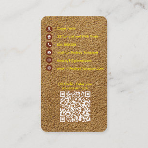 Steampunk auf Leder-Visitenkarte Visitenkarte