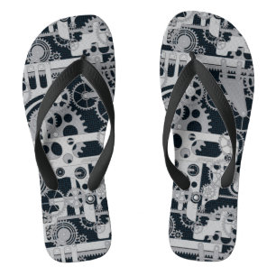 Steampunk-Aufwärtsschwimmer Flip Flops