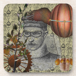 Steampunk Aviator Drink Coasters Getränkeuntersetzer
