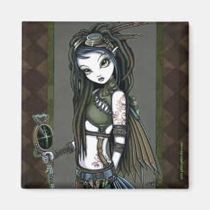 Steampunk Aviatrix Fairy Magnet "Cloud Burst"
