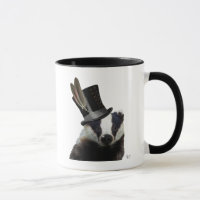 Steampunk Badger in Top Hat