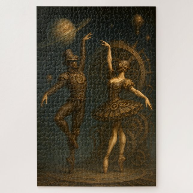Steampunk Ballet unter Saturn Puzzle (Vertikal)