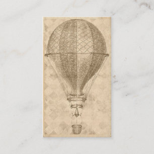 Steampunk Balloon Business oder Contact Cards Telefonnummerkarte