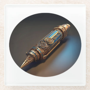 Steampunk Ballpoint Pen Glasuntersetzer