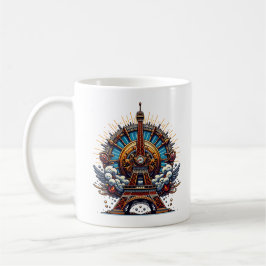Steampunk Bastille Day Eiffel Tower Kaffeetasse