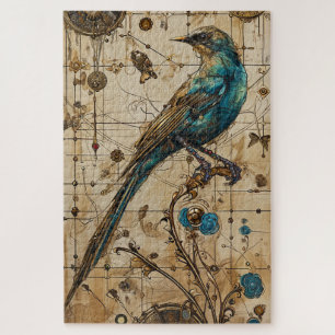 Steampunk Bird Art Schwierigkeit Puzzle
