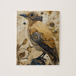 Steampunk Bird Art Small Puzzle