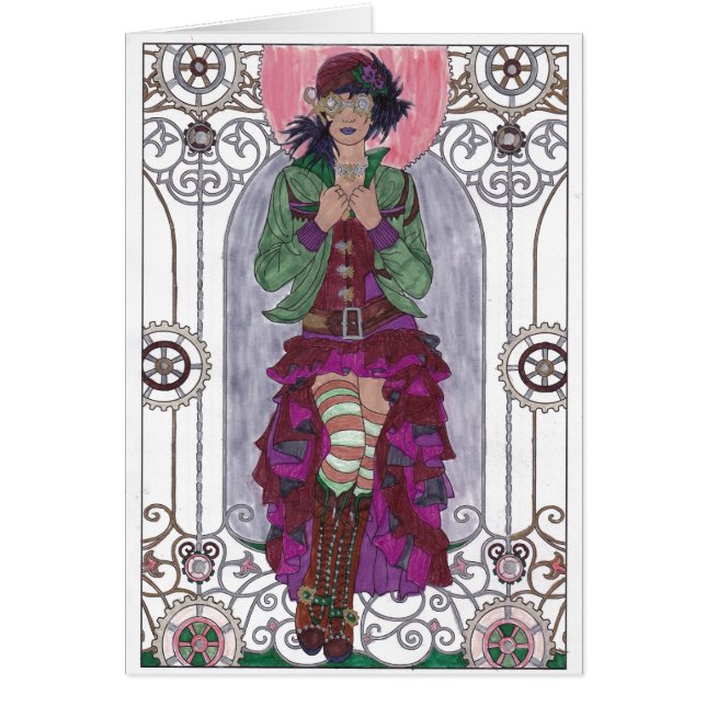 Steampunk Birthday Card - SF2 (Vorne)