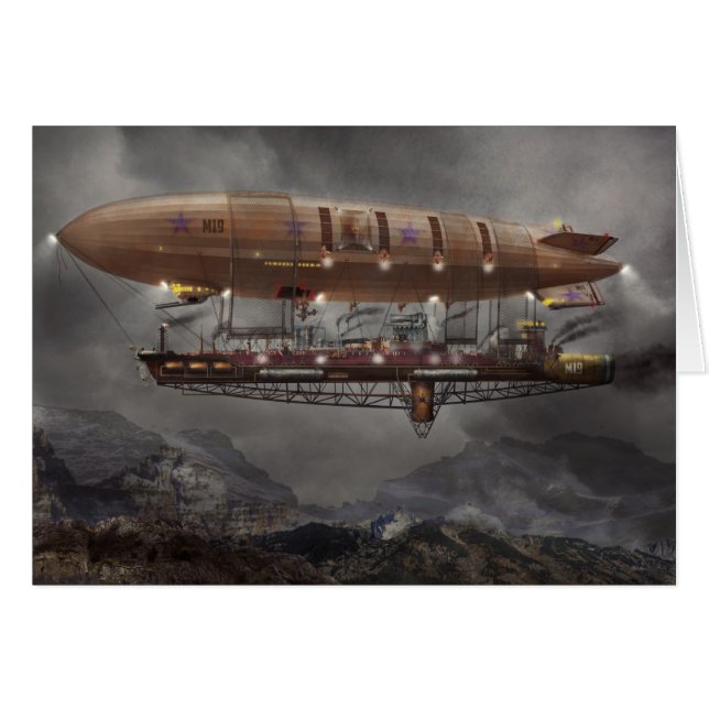 Steampunk - Blimp - Luftschiff Maximus (Vorderseite (Horizontal))