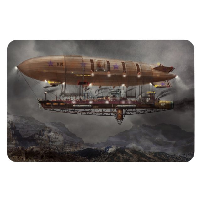 Steampunk - Blimp - Luftschiff Maximus Magnet (Horizontal)